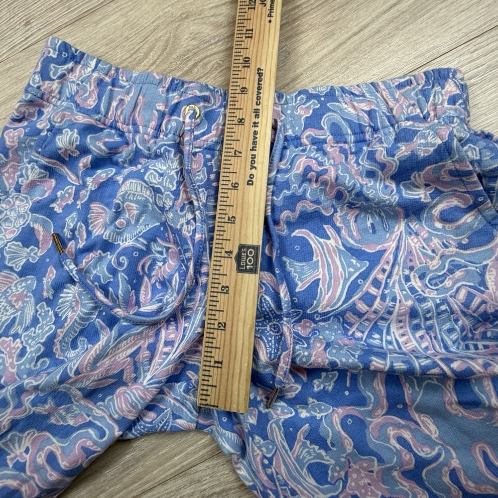 Lilly Pulitzer Enora Knit Pants Sz XS Boca Blue Sea What I Sea Jogger New - Picture 4 of 6